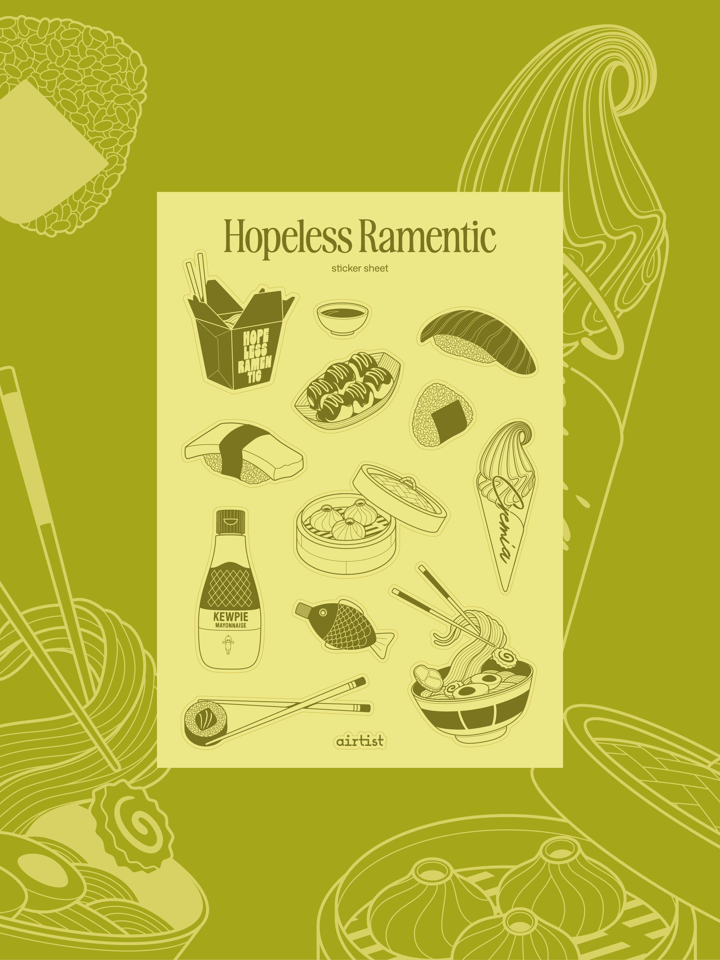 'Hopeless Ramentic' sticker sheet