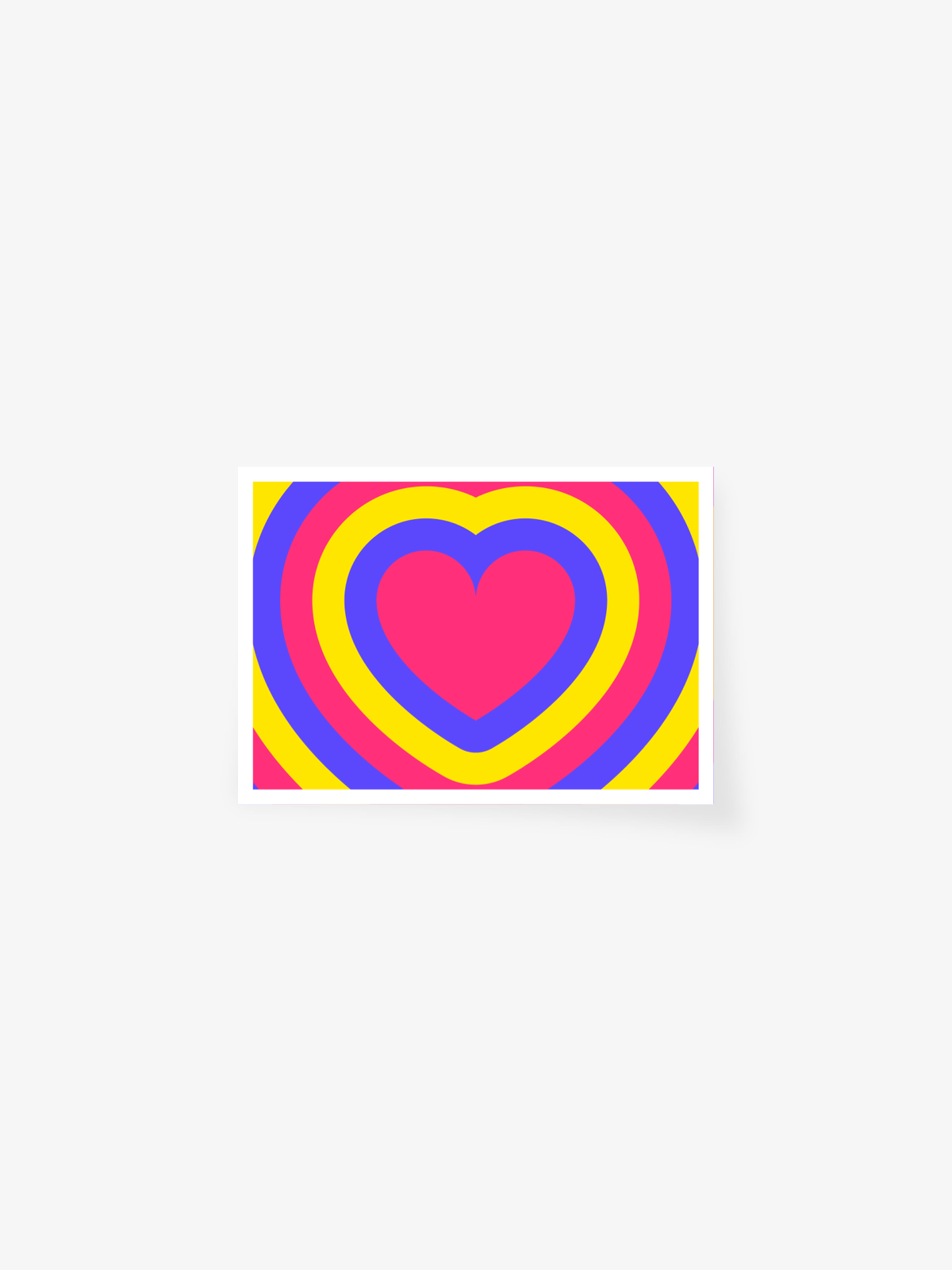 'Hearts' postcard