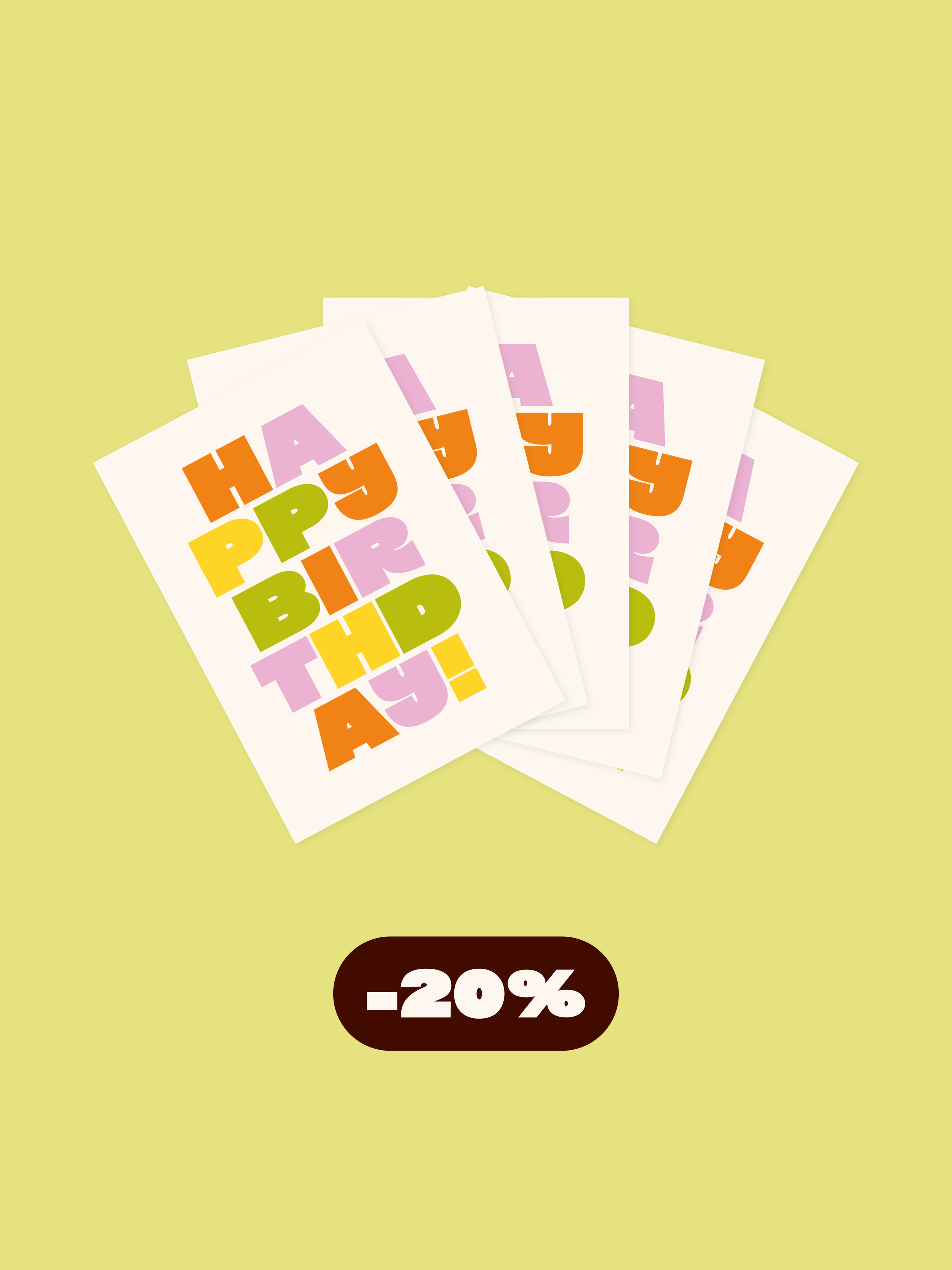 'Happy Birthday' postcard