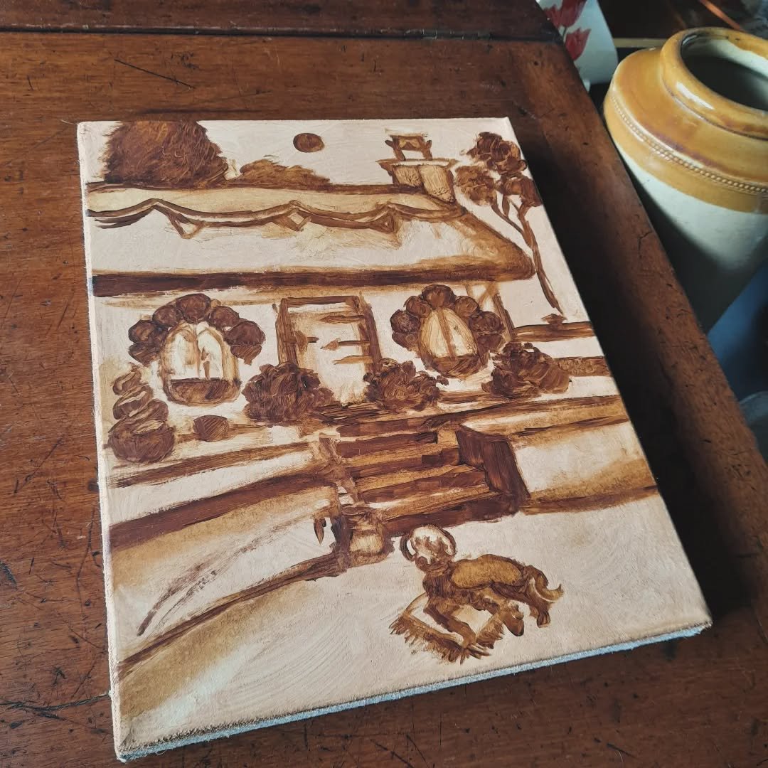 Rolling by in 2026 in a generation where I don't belong, still am very grateful to be alive even without my tribe - happy whymsical day dreaming 🛖🪵🌬🪺 

#roughsketch #drawing #art #artwork