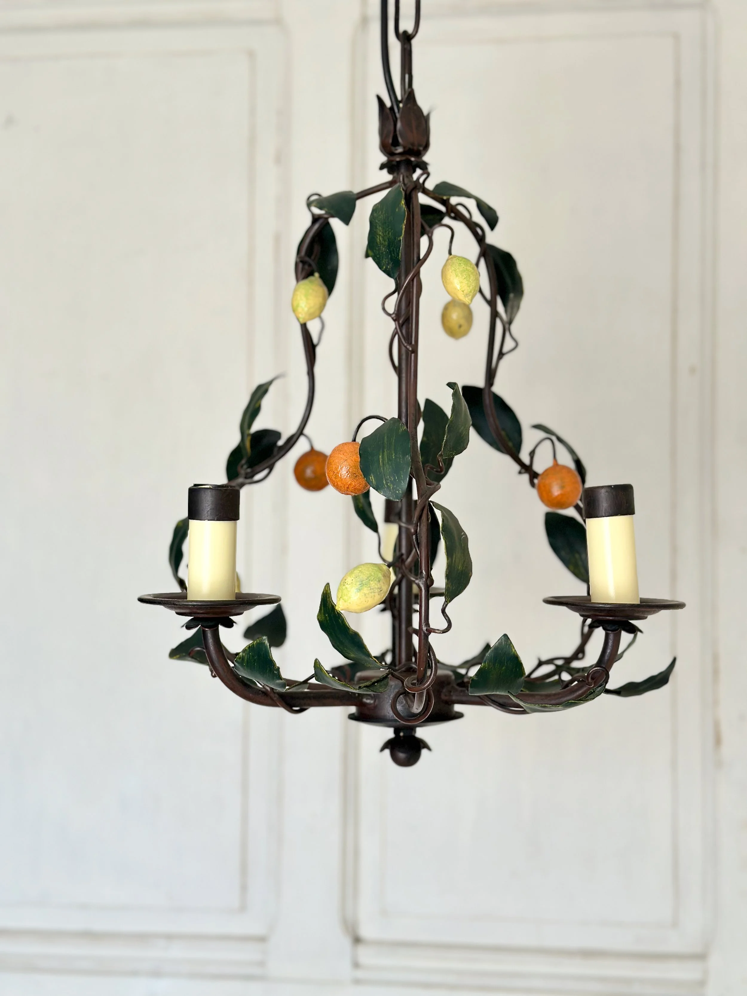Vintage Italian Lemon Chandelier