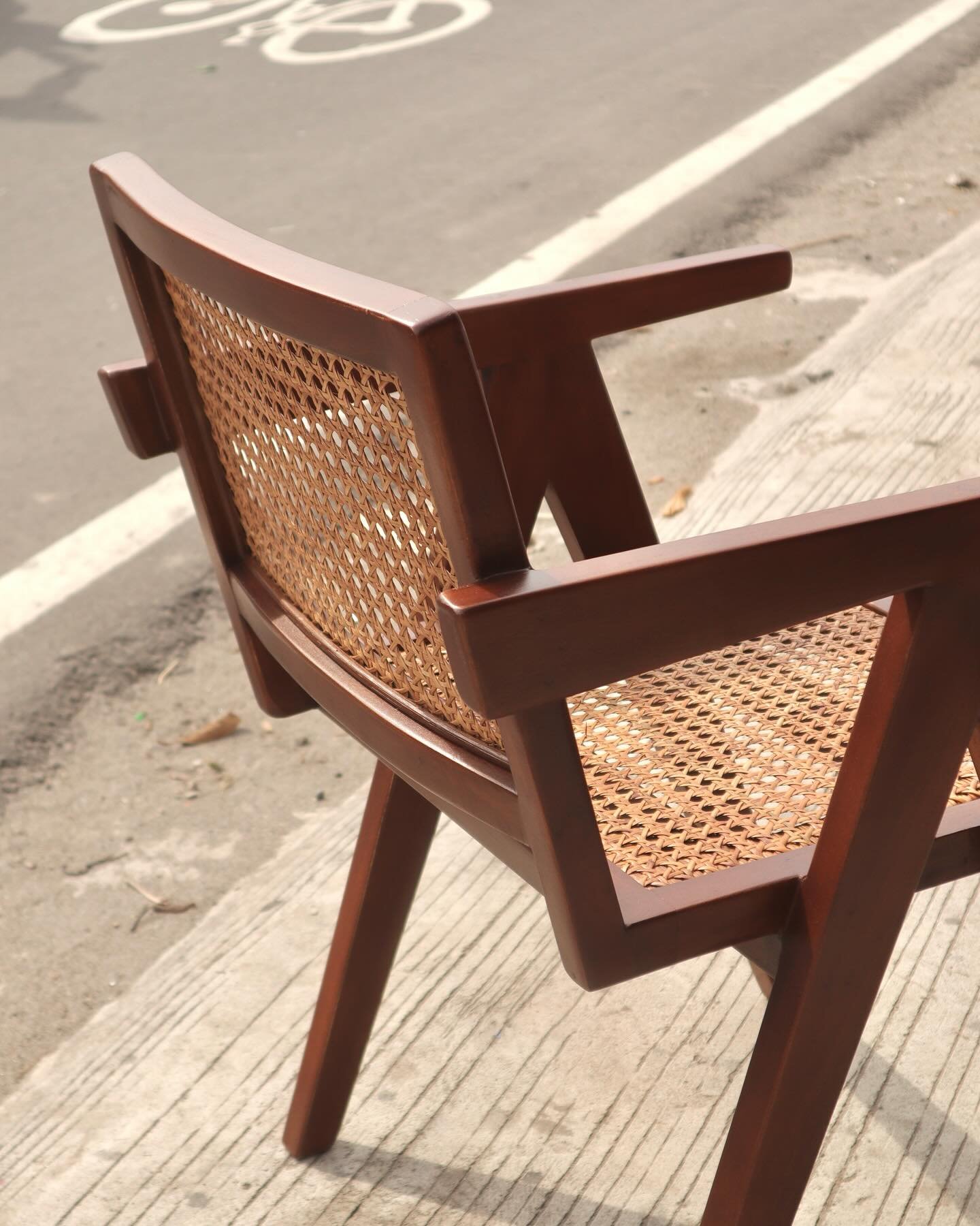 This is the latest chair design our shop has been working on. Its sleek wooden frame and comfortable armrests - this chair is as inviting as it is stylish. Perfect for any room in your home. it&rsquo;s the ideal blend of comfort and elegance. 

Where