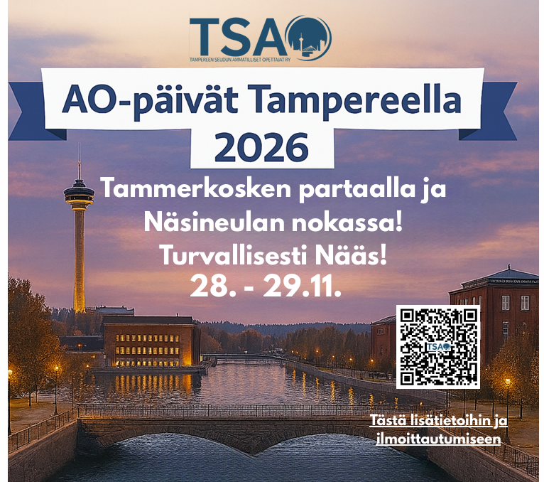 Tammerkosken partaalla ja Näsinneulan nokassa – Turvallisesti Nääs!&nbsp; -opintopäivä ja iltajuhla 28.11.2026