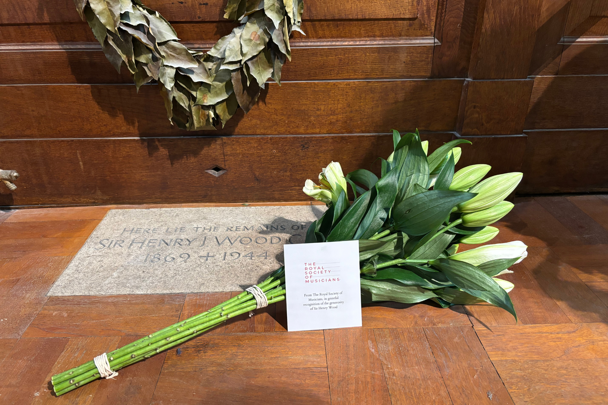 Flower-Laying Ceremony in Memory of Sir Henry Wood