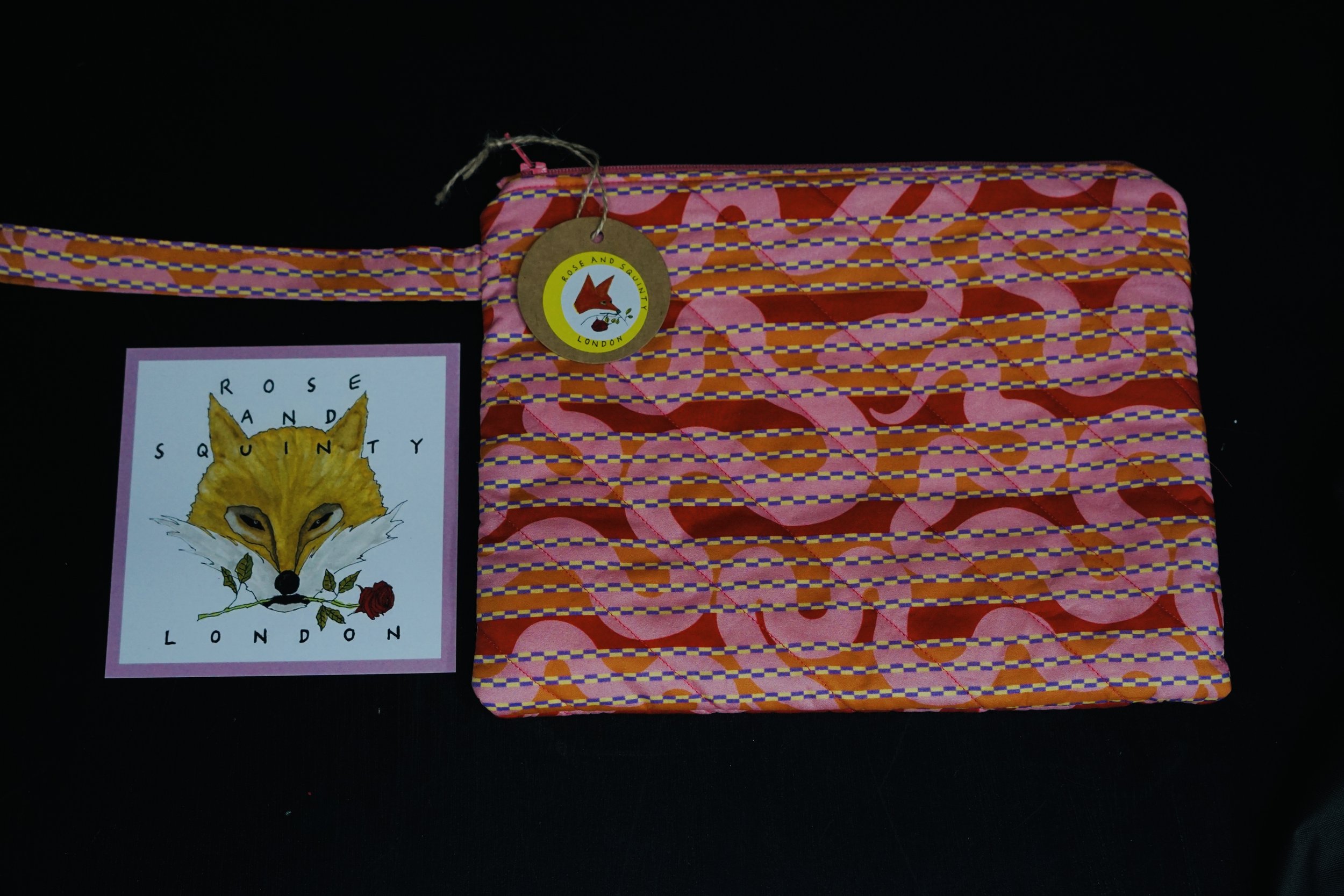 Rose & Squinty Liberty Print Pouch bag