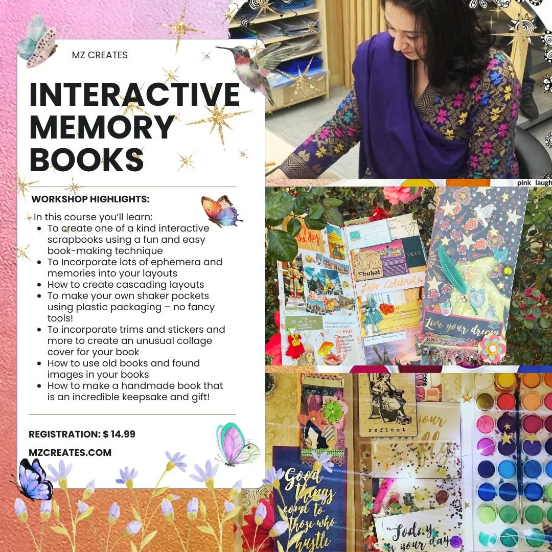 INTERACTIVE MEMORY BOOKS

In this video course, you&rsquo;ll learn a simple yet amazing binding technique to make your own unique scrapbook or journal using just 3-4 sheets of scrapbook paper. Add ephemera, photos, and treasures to personalize it!

P