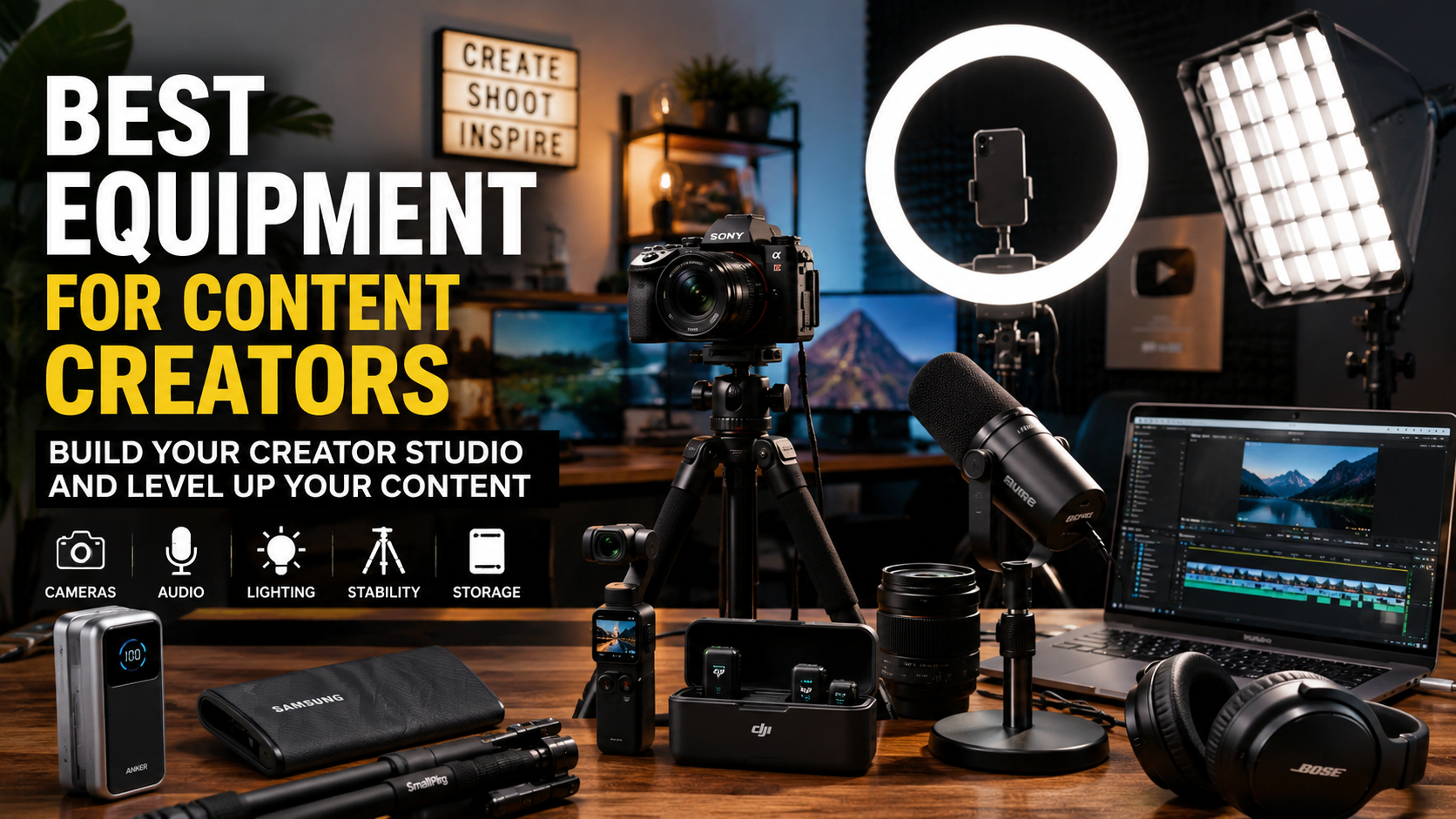 Best Equipment for Content Creators Right Now: Build Your Creator Studio Without Wasting Money