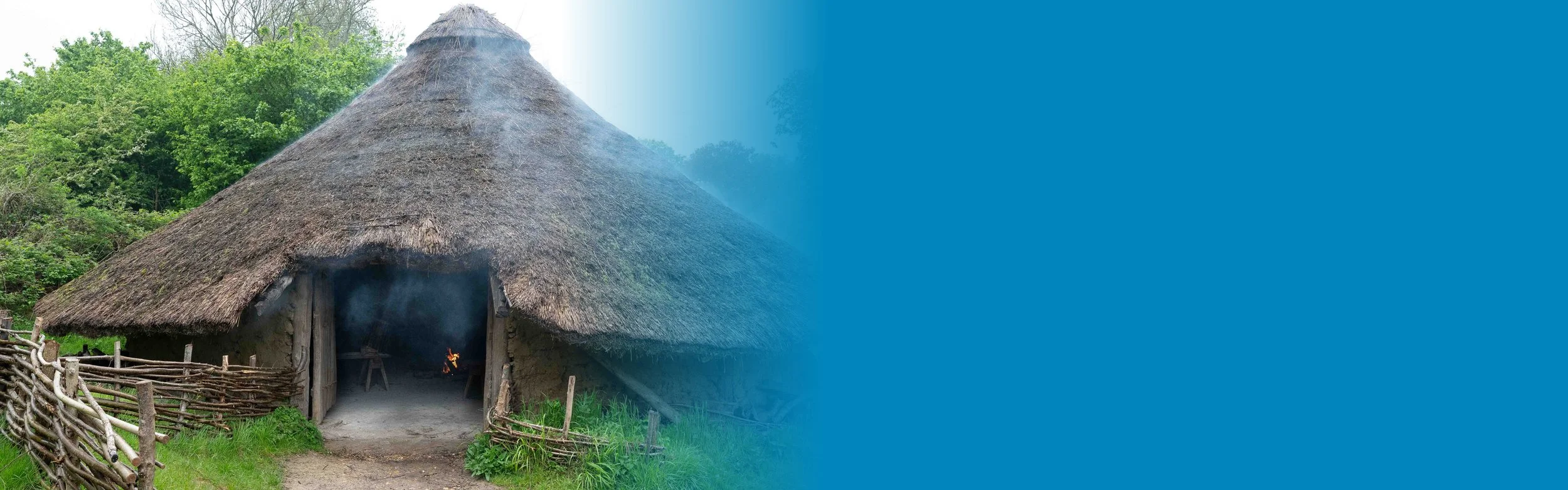 A replica iron Age Roundhouse at Chiltern Open Air Museum