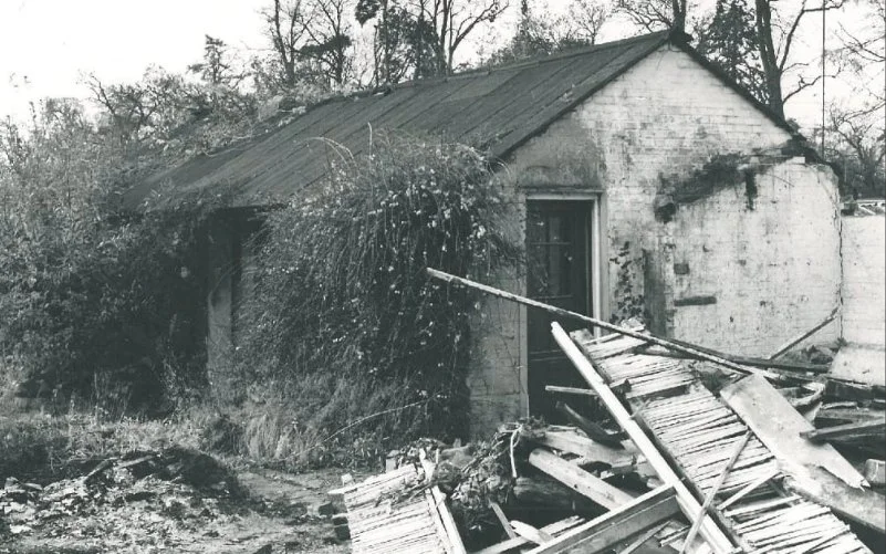 Disused forge with broken timber outside