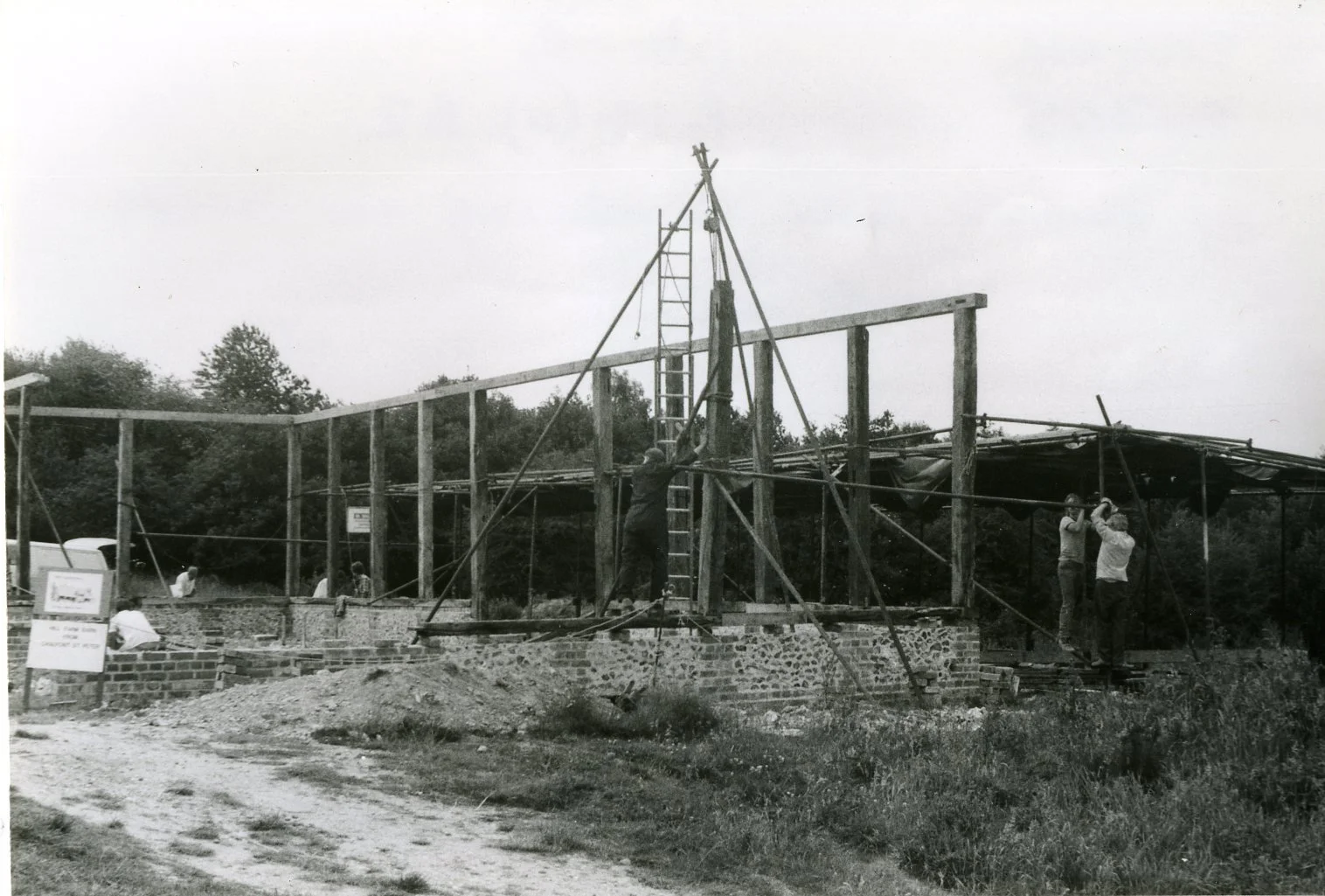 Timbers frame for building
