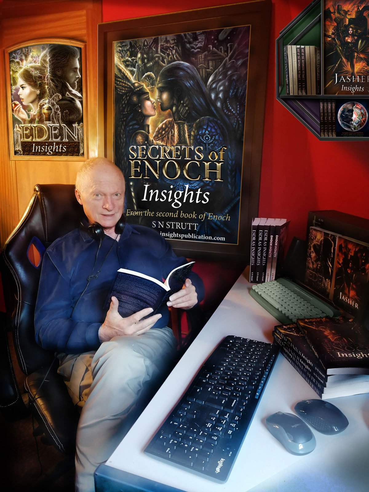 STEVE: Me on video describing my first 10 books back in 2024 -now 12 books.
