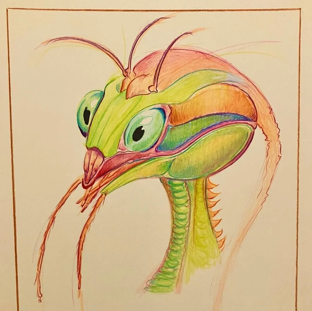 Praying Mantis - Mantid Beings - by Robin Richardson
