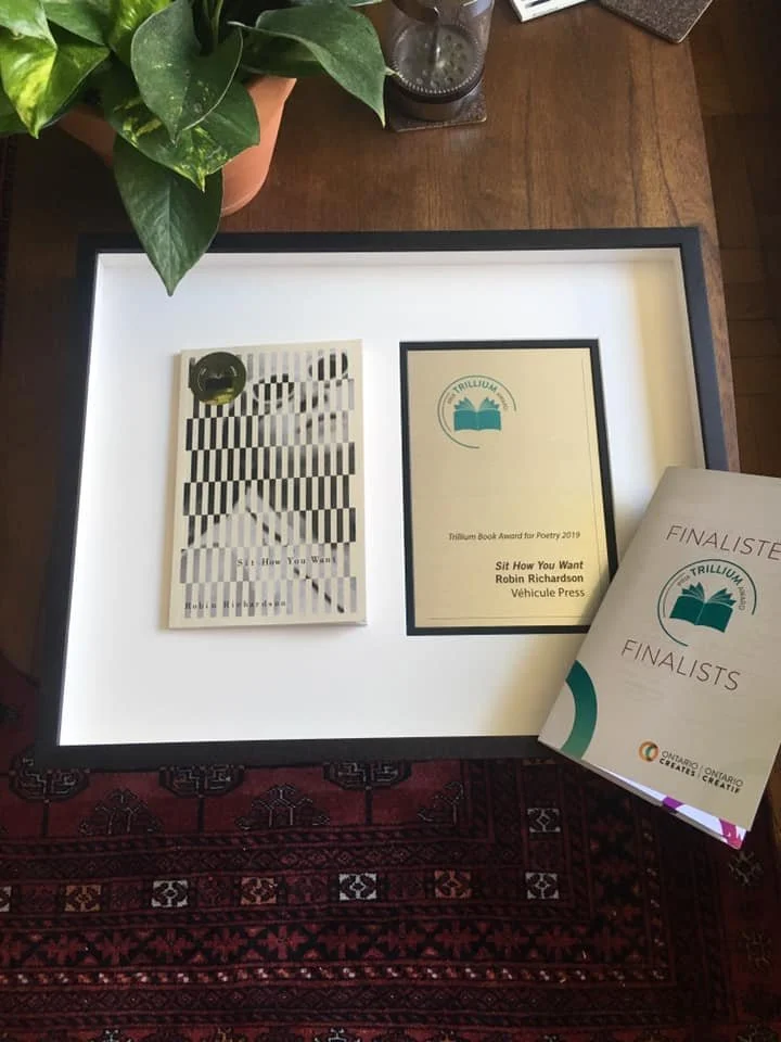 Trillium Book Award Robin Richardson Sit How You want 