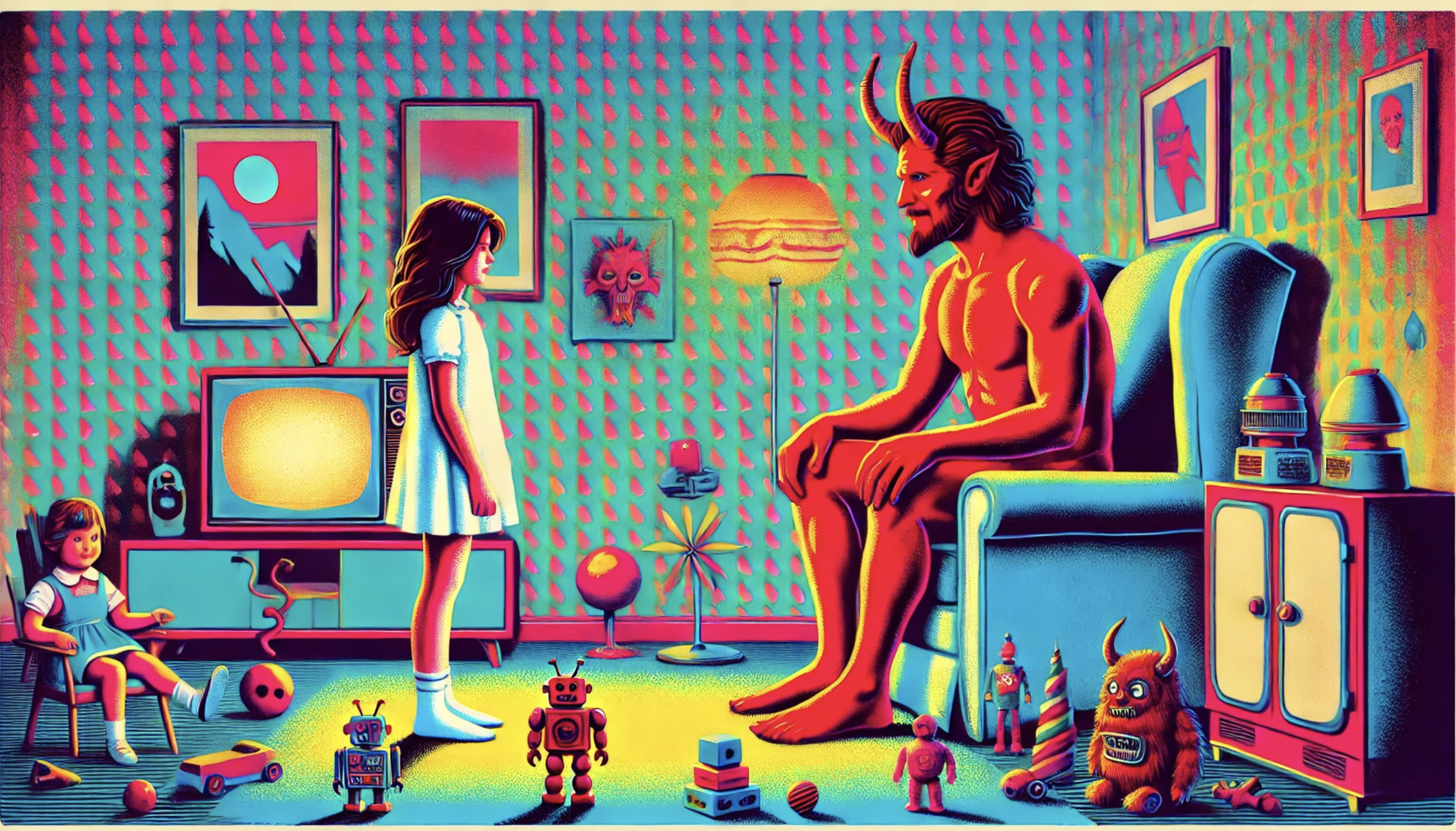 ai art by Robin Richardson  - satan 