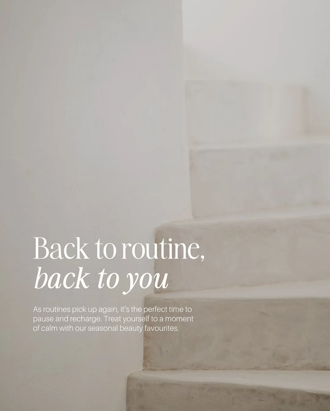 School&rsquo;s back, routines are in full swing - and in the middle of it all, you deserve a little time just for you. 
Whether it&rsquo;s a quick facial, a relaxing massage, or lashes that make mornings easier, our seasonal favourites are here to gi