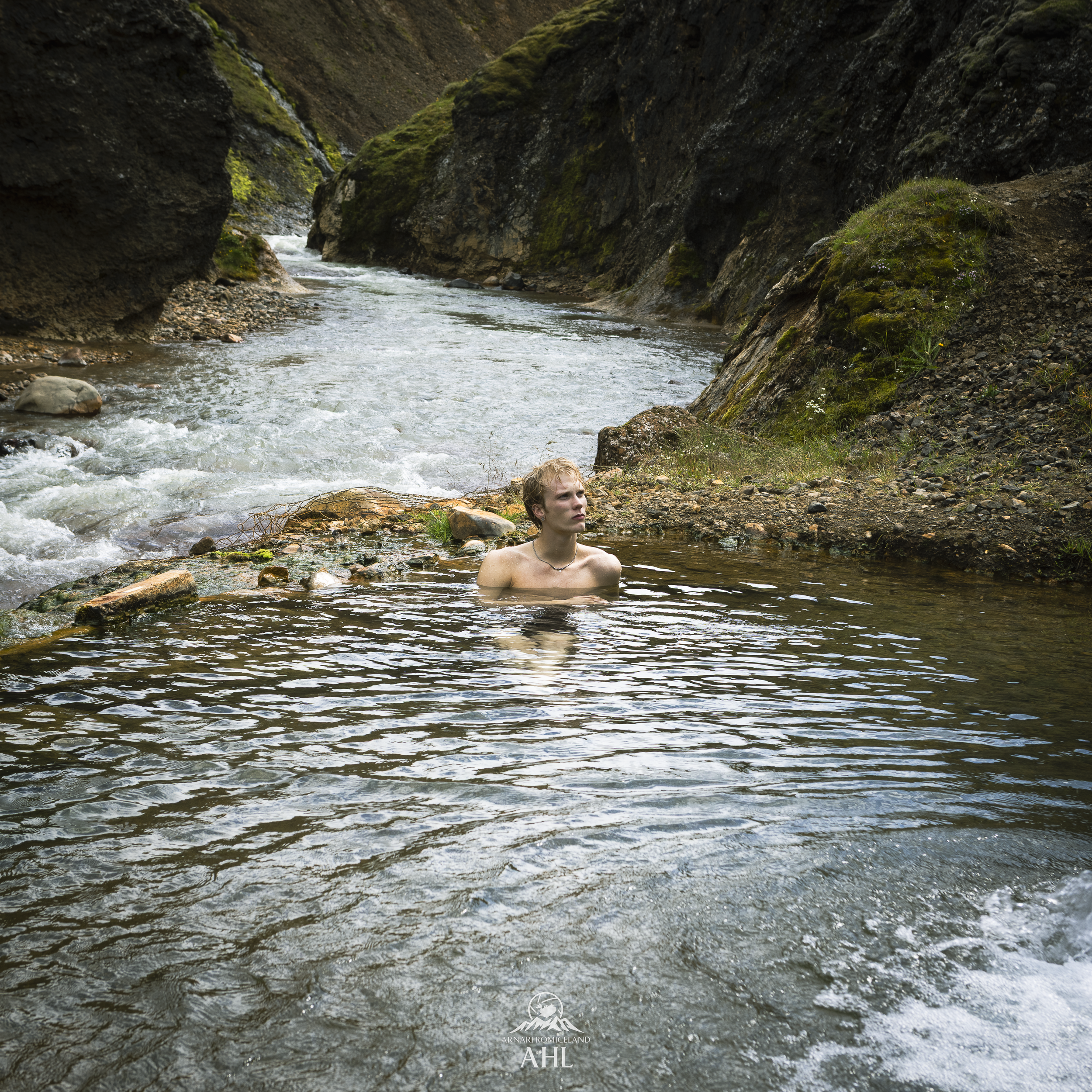 bathing in the wild highlands of Kerlingafjöll