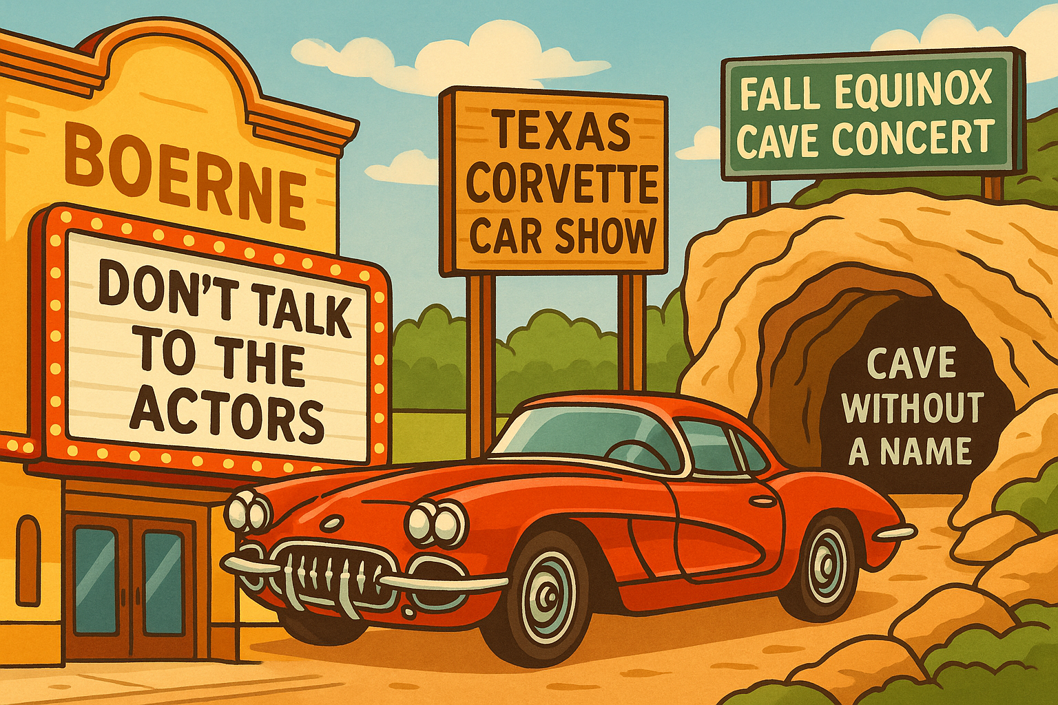 Boerne Weekend Picks: Theatre, Corvettes, and Music Underground (Sept 12–14, 2025)