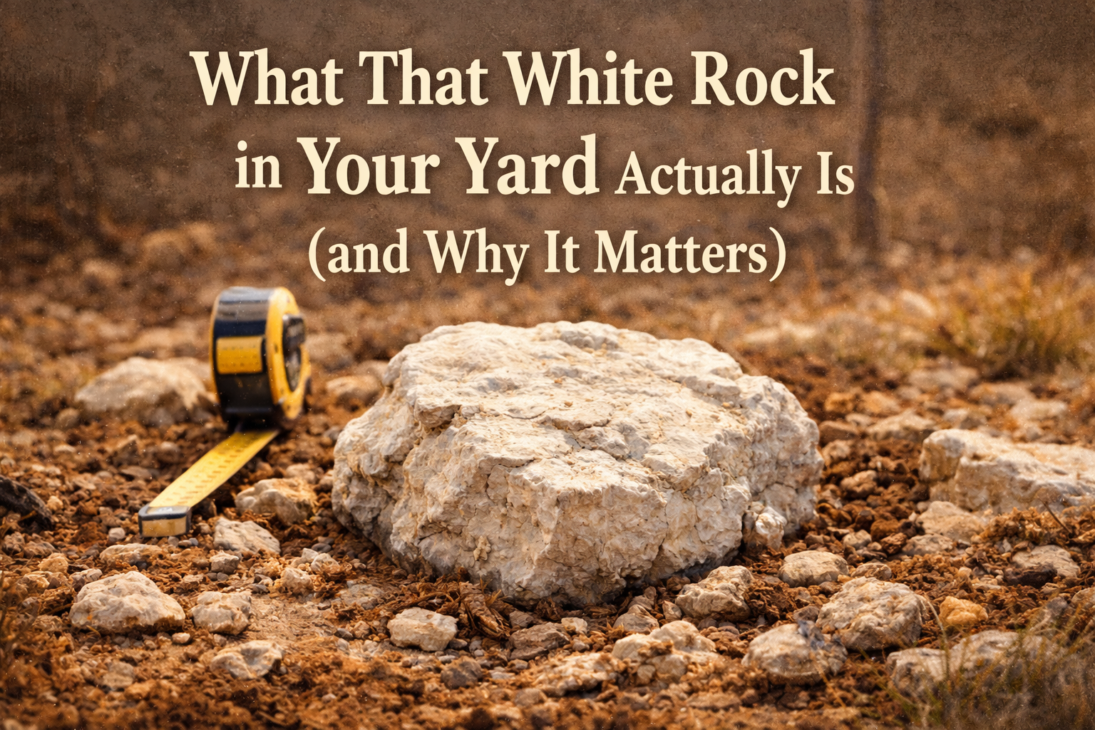 What That White Rock in Your Yard Actually Is (and Why It Matters)