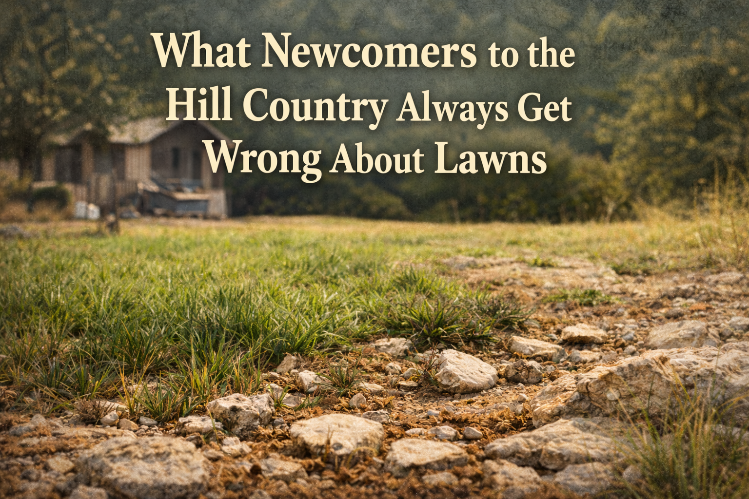 What Newcomers to the Hill Country Always Get Wrong About Lawns