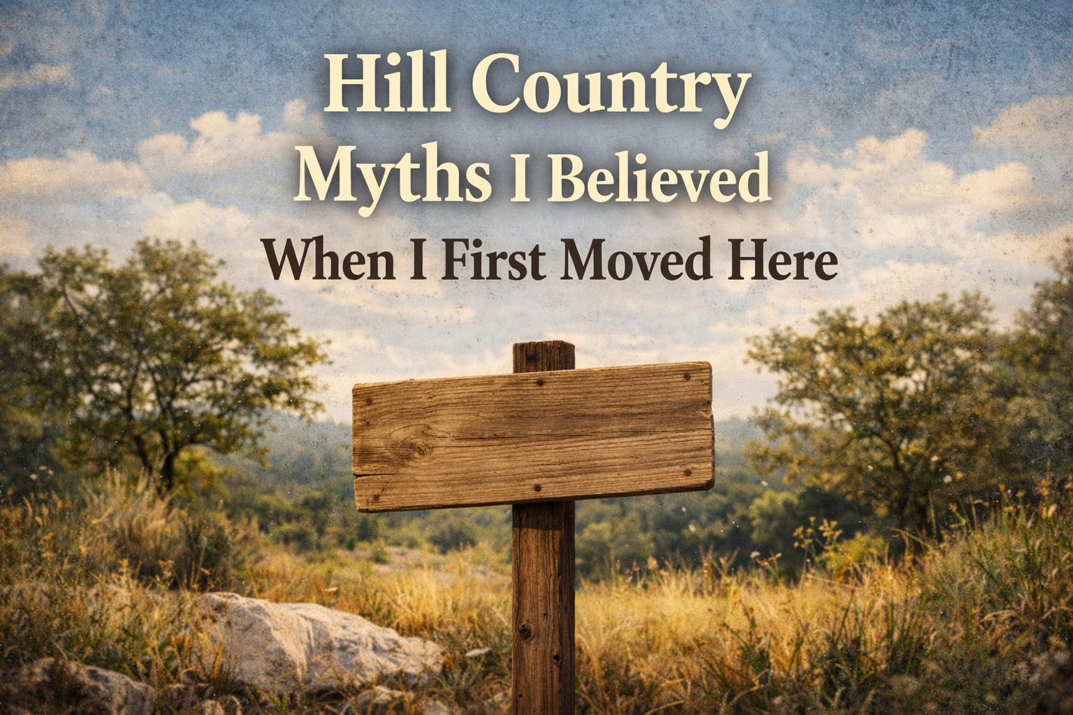 Hill Country Myths I Believed When I First Moved Here