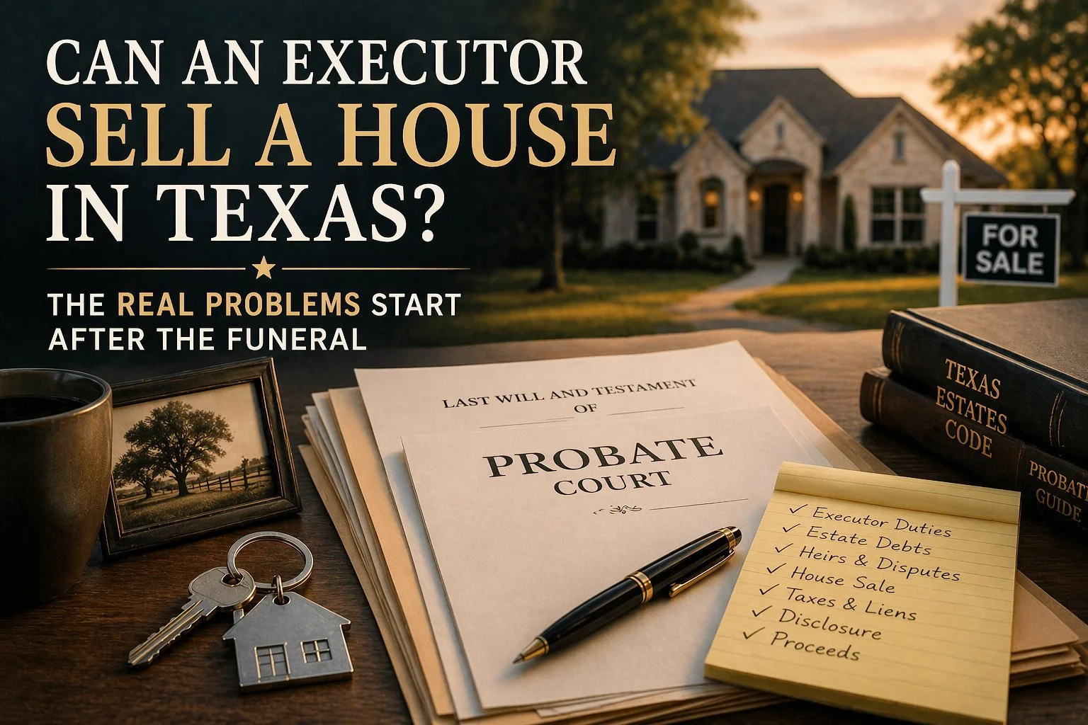 Can an Executor Sell a House in Texas? The Real Problems Start After the Funeral