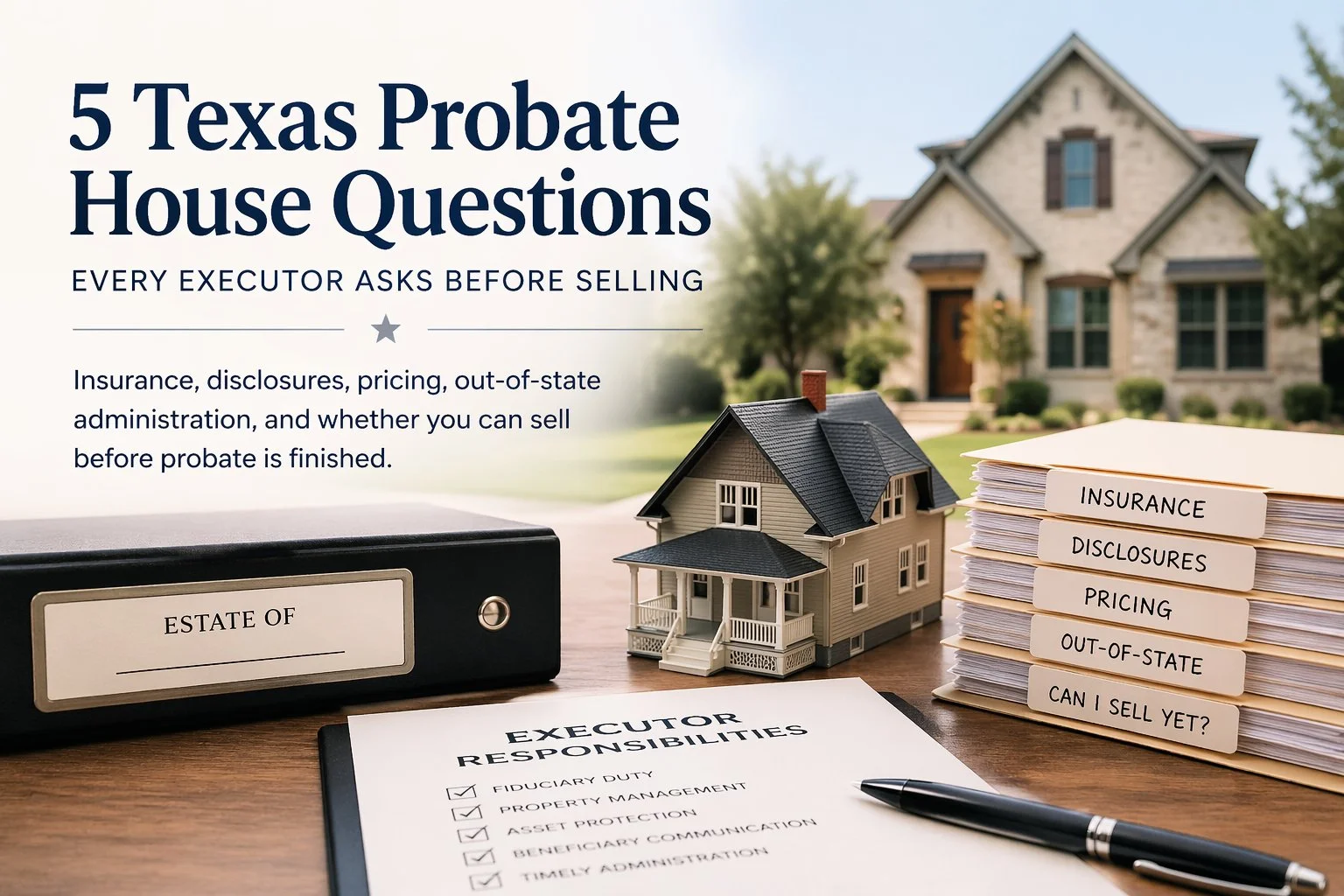 5 Texas Probate House Questions Every Executor Asks Before Selling