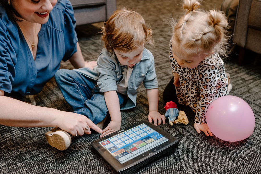 slp with children and aac device