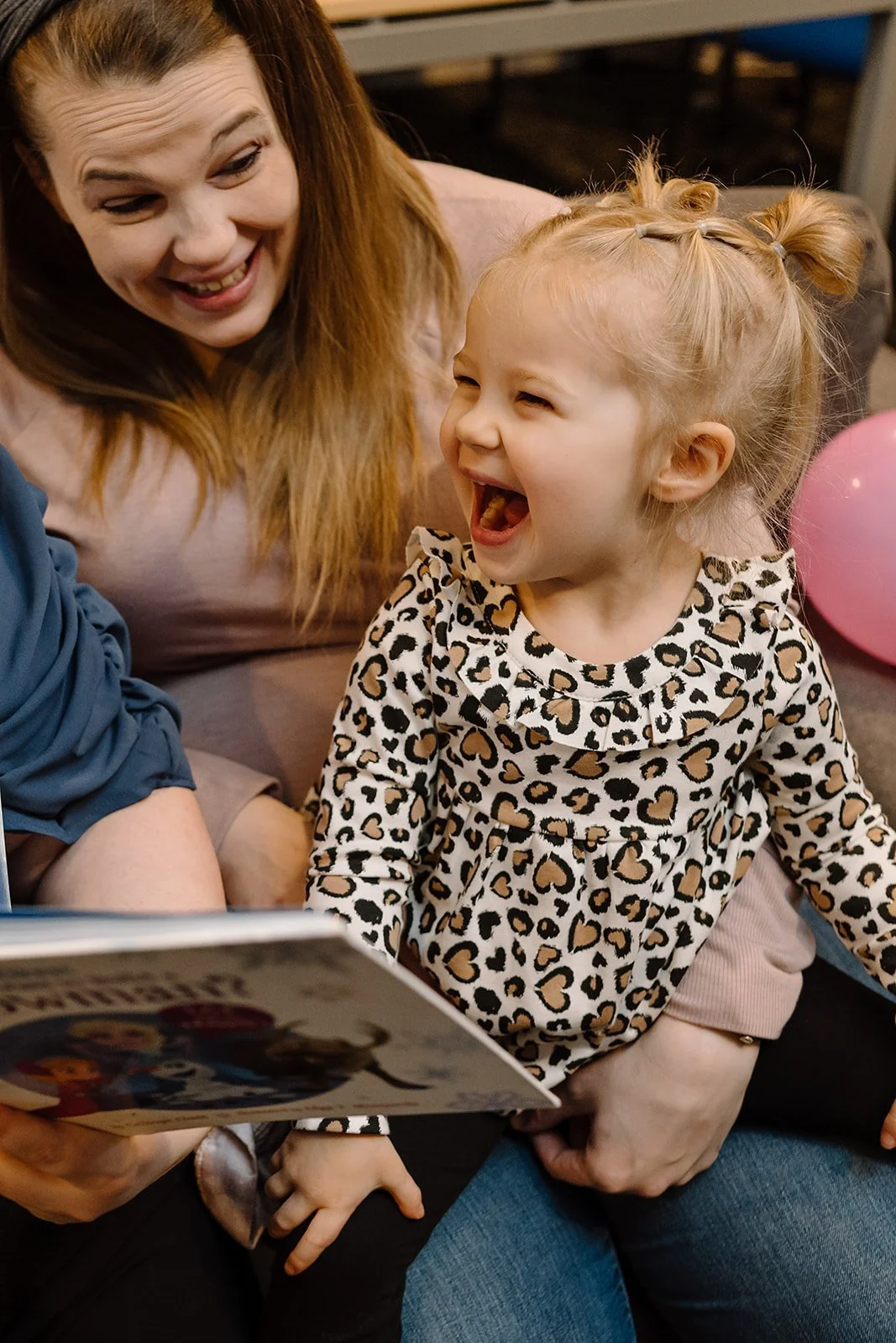 parent and child with slp