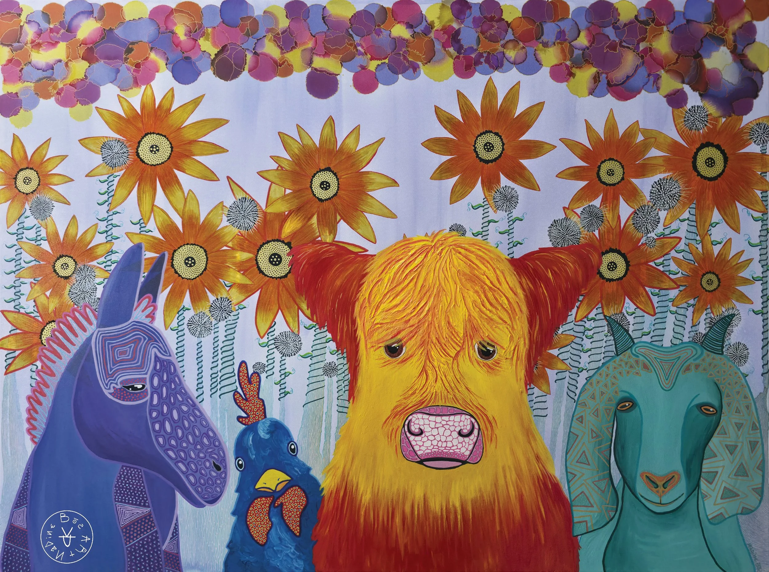 Farm Fatales, Acrylic on Canvas