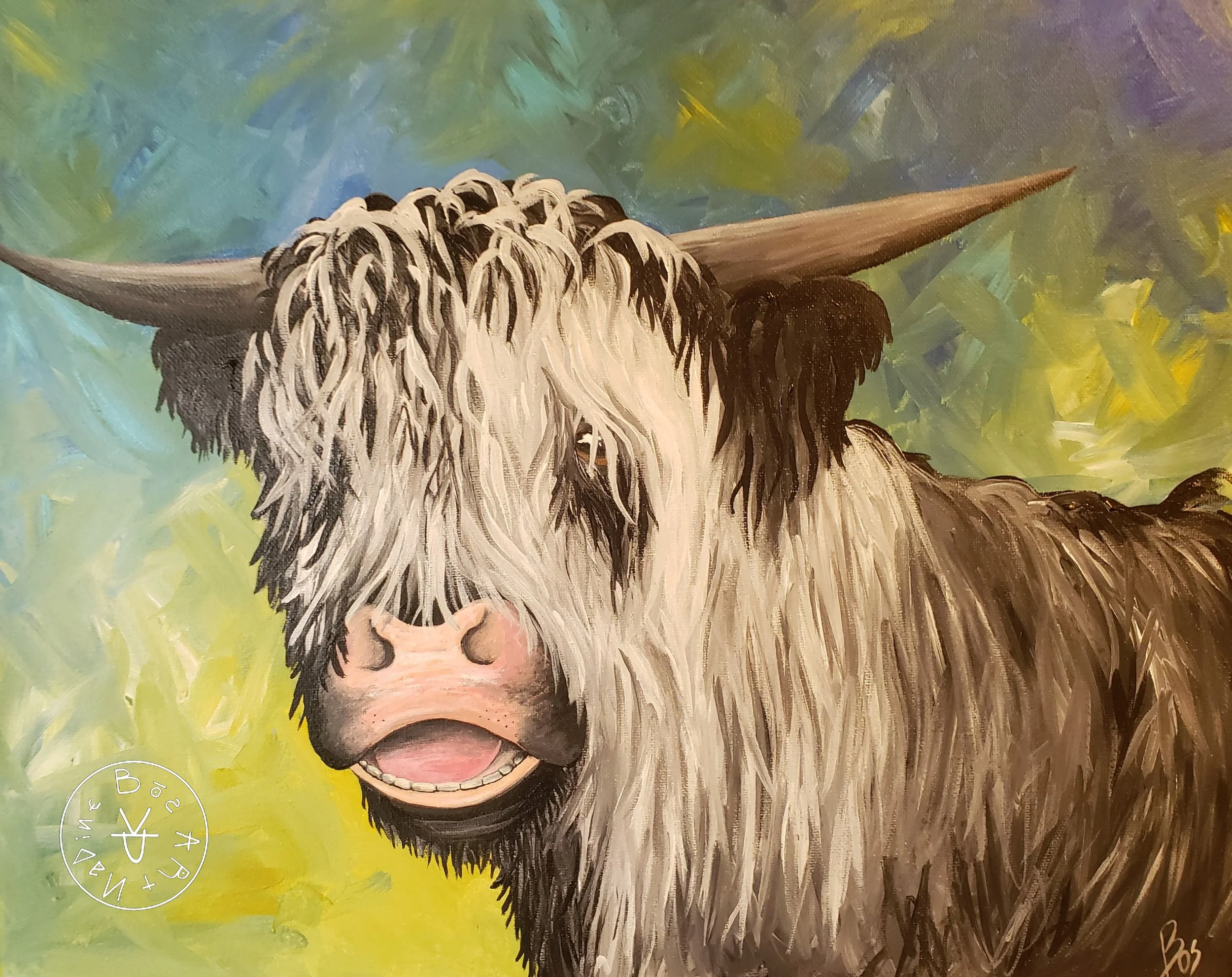 Tommy Cow, Acrylic on Canvas