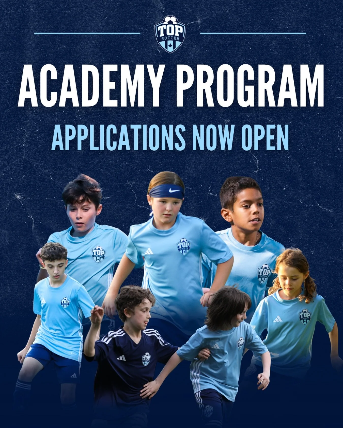 🚨 TOP SOCCER ACADEMY APPLICATIONS NOW OPEN! 🚨

Designed with Long-Term Player Development in mind, TOP Soccer offers a competitive program for players U8 to U13+ that features quality coaching and a full-season set schedules that make it easier for
