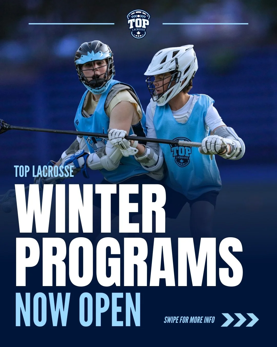 ❄️ Step up your game this winter with TOP Lacrosse. Join us on Sunday evenings at St. Michael&rsquo;s College School for some high-energy development sessions🥍 

❗️Our U9-U14 Winter Skills Program for players born 2011-2016 offers an action-packed 8