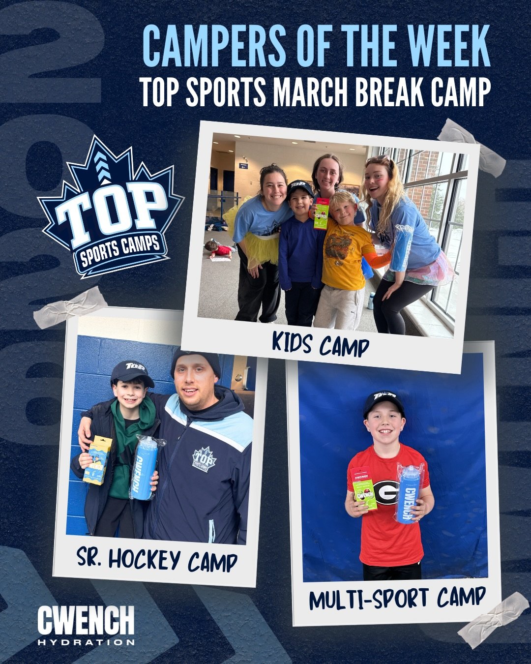 Closing out the week with our @cwenchhydration Camper of the Week awards!

From showing great leadership and respect to being true team players who gave their full effort, these campers showed up each day with smiles on their faces, ready to play spo