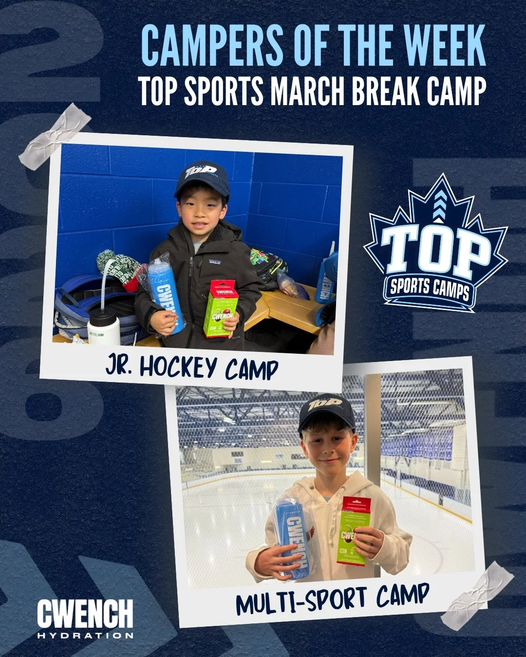 Finishing off an action-packed week with our @cwenchhydration Camper of the Week awards!

From bringing positive energy and strong teamwork to giving their best in every game, these campers showed up each day ready to compete, improve, and have a gre