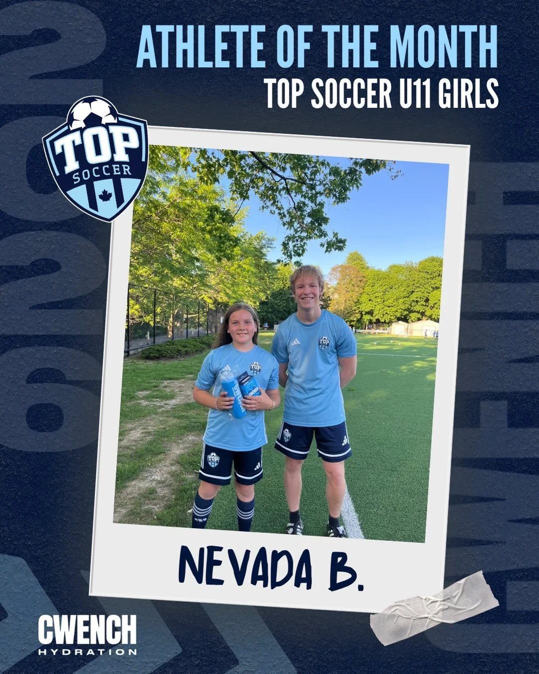 Our May @cwenchhydration Athletes of the Month are here! 

The CWENCH Athlete of the Month Awards are presented to TOP athletes from each program who best exemplify our core values: attitude, effort, and leadership.

For TOP Soccer, our May Athlete o