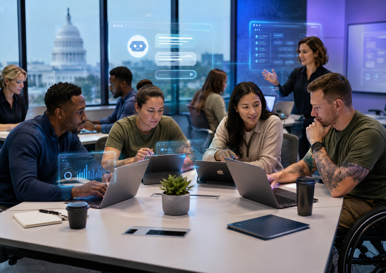 OpenAI and Veterans Forge run ChatGPT skills session for military community in DC