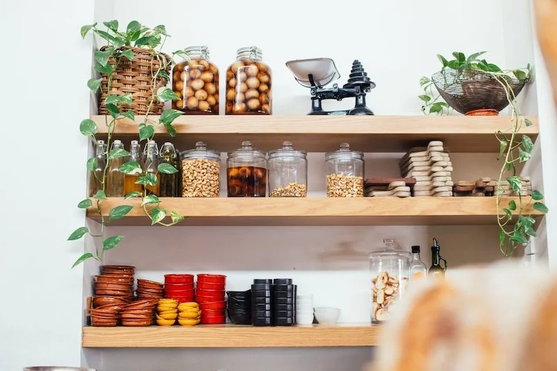 Storage shelves