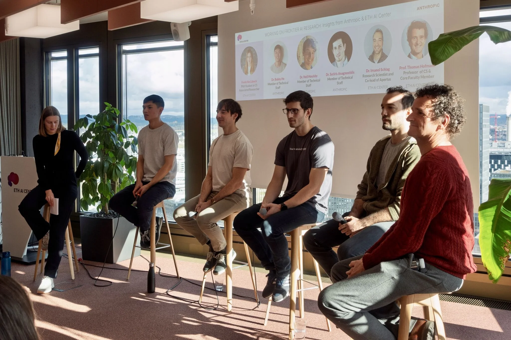 ETH AI Center hosts Anthropic researchers for discussion on frontier AI and safety research