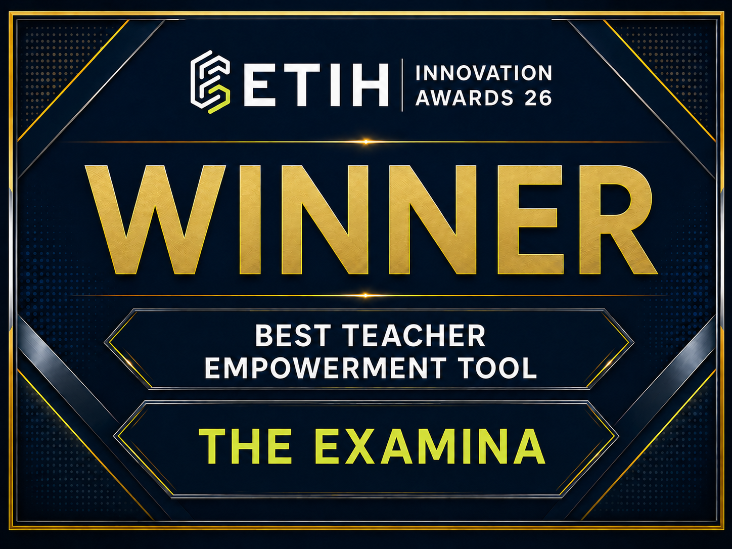 ETIH Innovation Awards Winners: The Examina wins Best Teacher Empowerment Tool