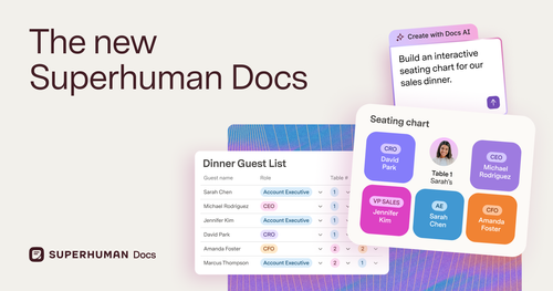 Superhuman Coding Coda becomes Superhuman Docs with new AI features | ETIH EdTech News ...
