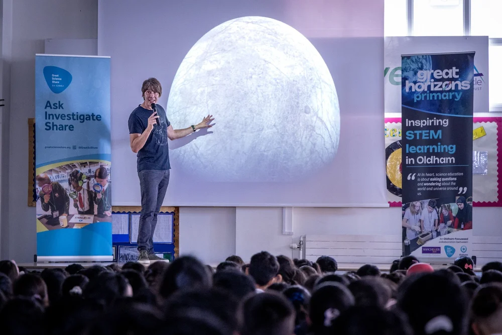 University of Manchester and Brian Cox lead UK STEM education drive in Oldham schools and colleges