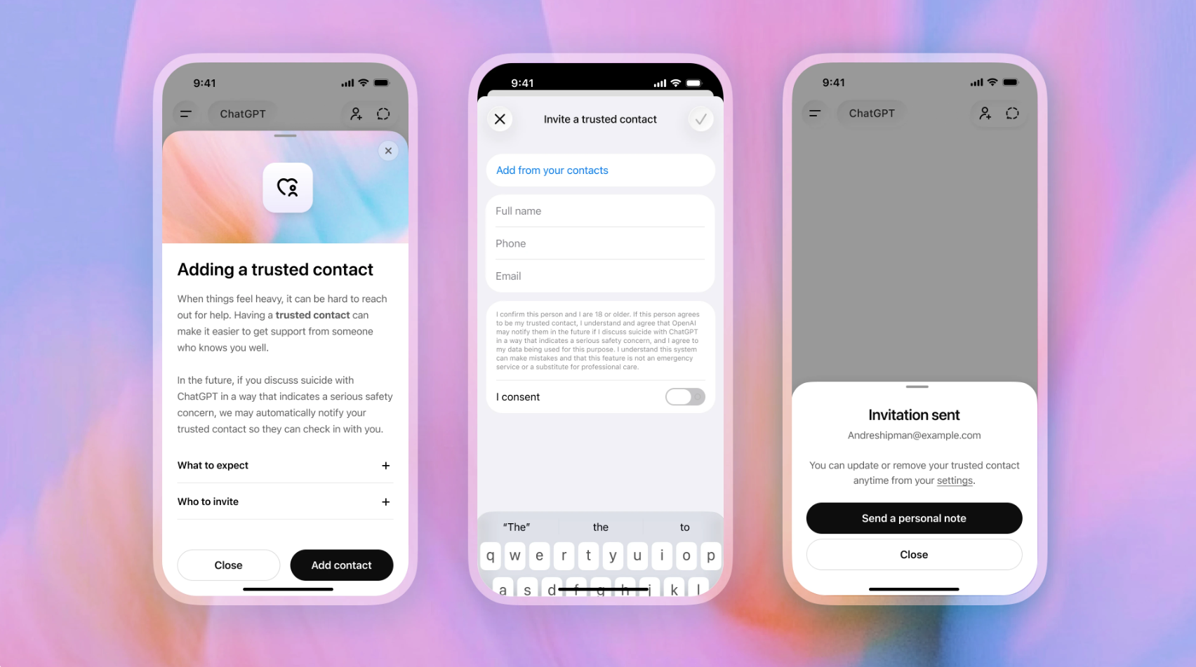 ChatGPT adds Trusted Contact feature for serious self-harm concerns