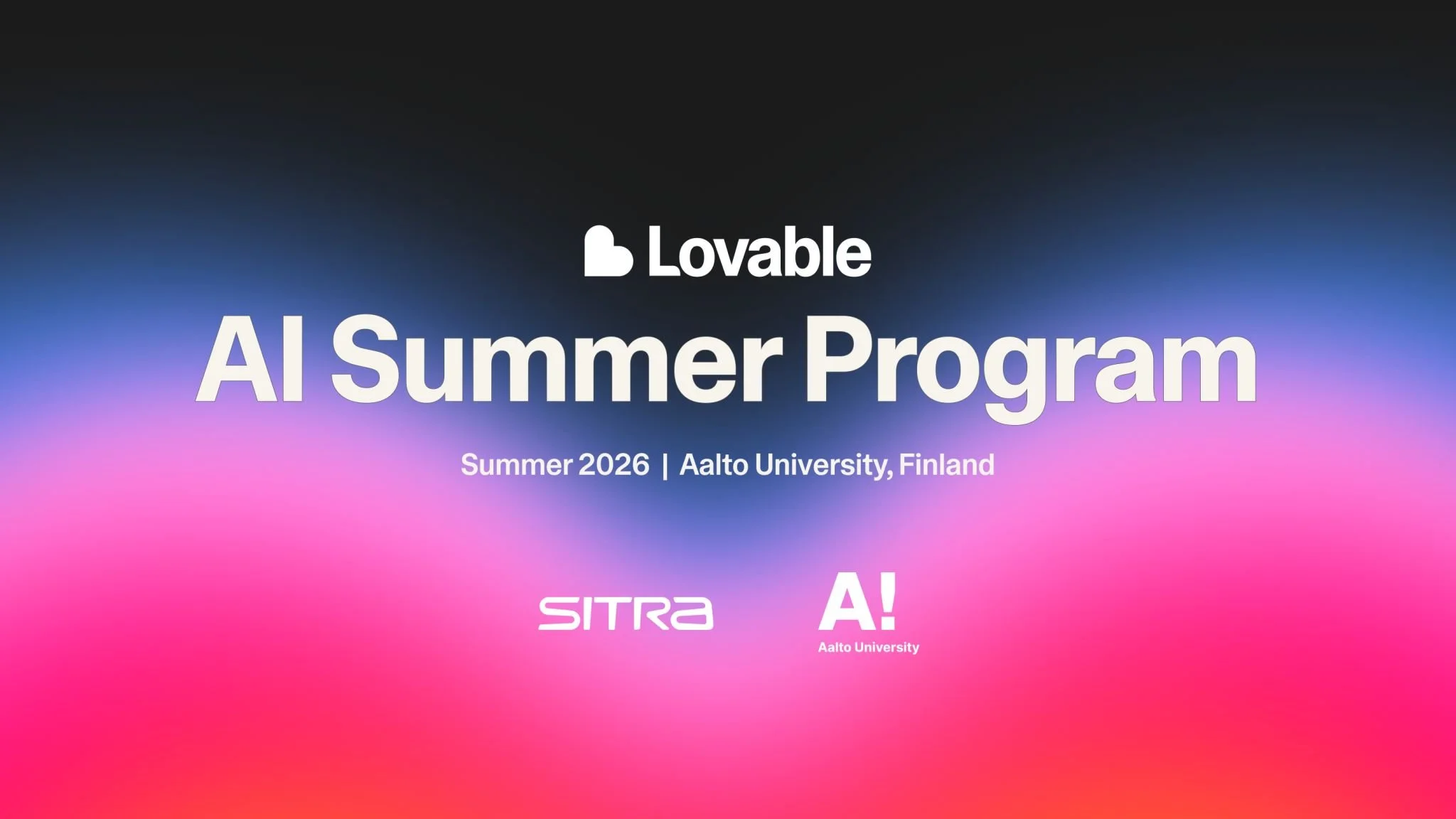 Aalto University, Sitra, and Lovable launch AI summer program pairing students with Finnish public sector 