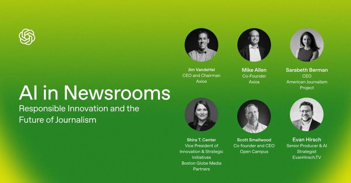 OpenAI to host newsroom AI forum with Axios, Boston Globe, and nonprofit media leaders