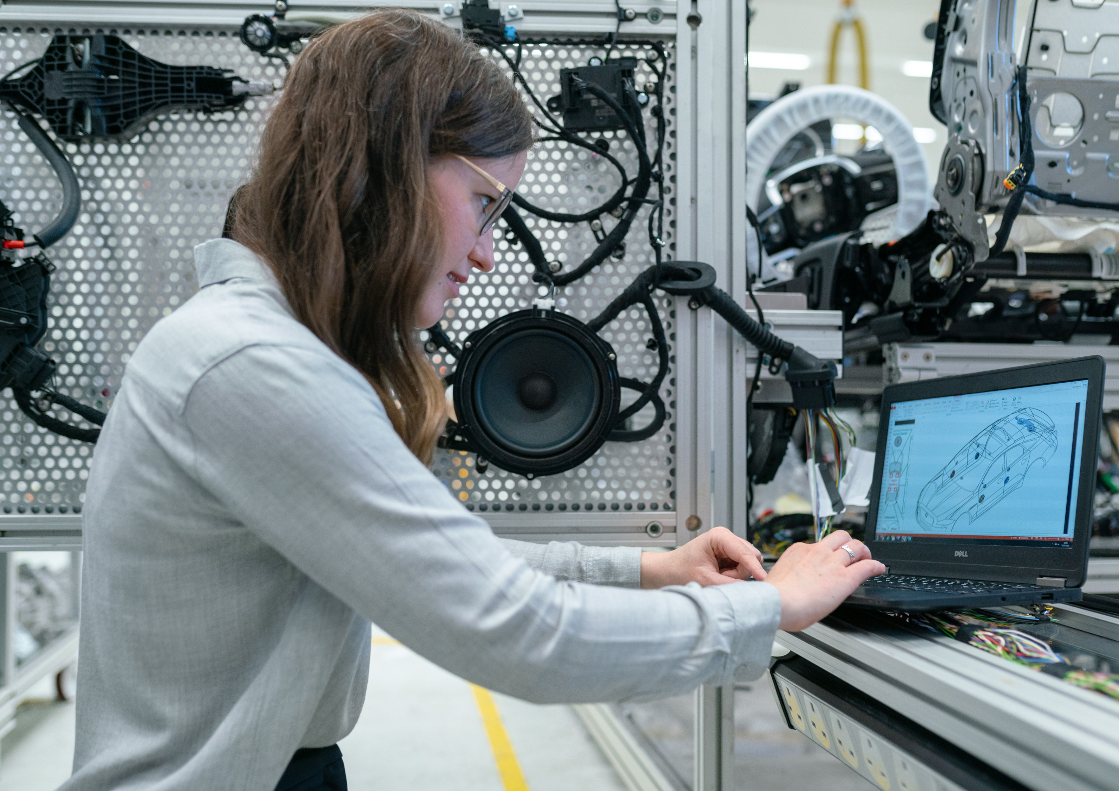 A student works on a space computing project at the University of Pittsburgh. Pitt ORBIT is backed by a $100,000 Howmet Aerospace Foundation grant.