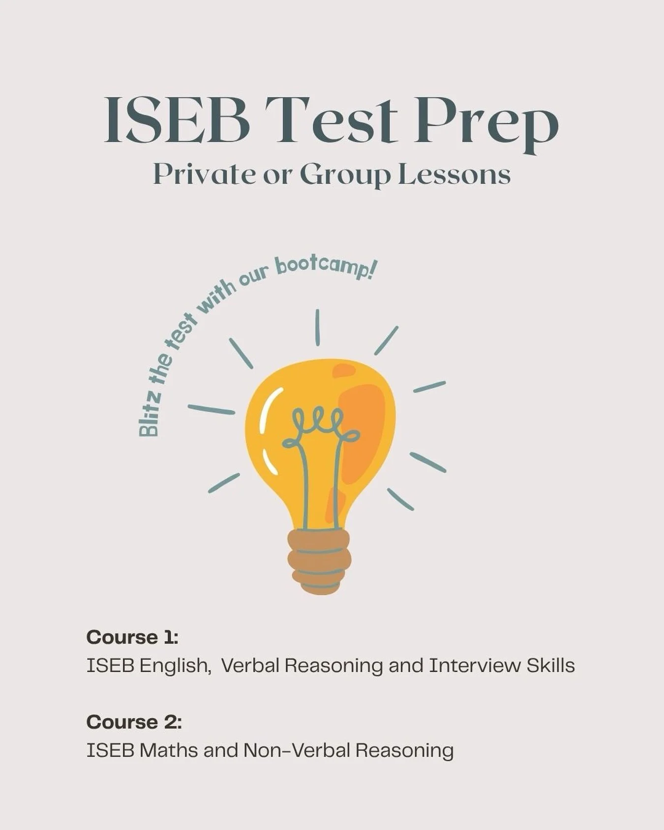 Our tailored ISEB preparation courses help students develop the skills and confidence needed to perform at their best, from reasoning to comprehension, problem solving and interview technique.

Through targeted preparation, timed practice and persona