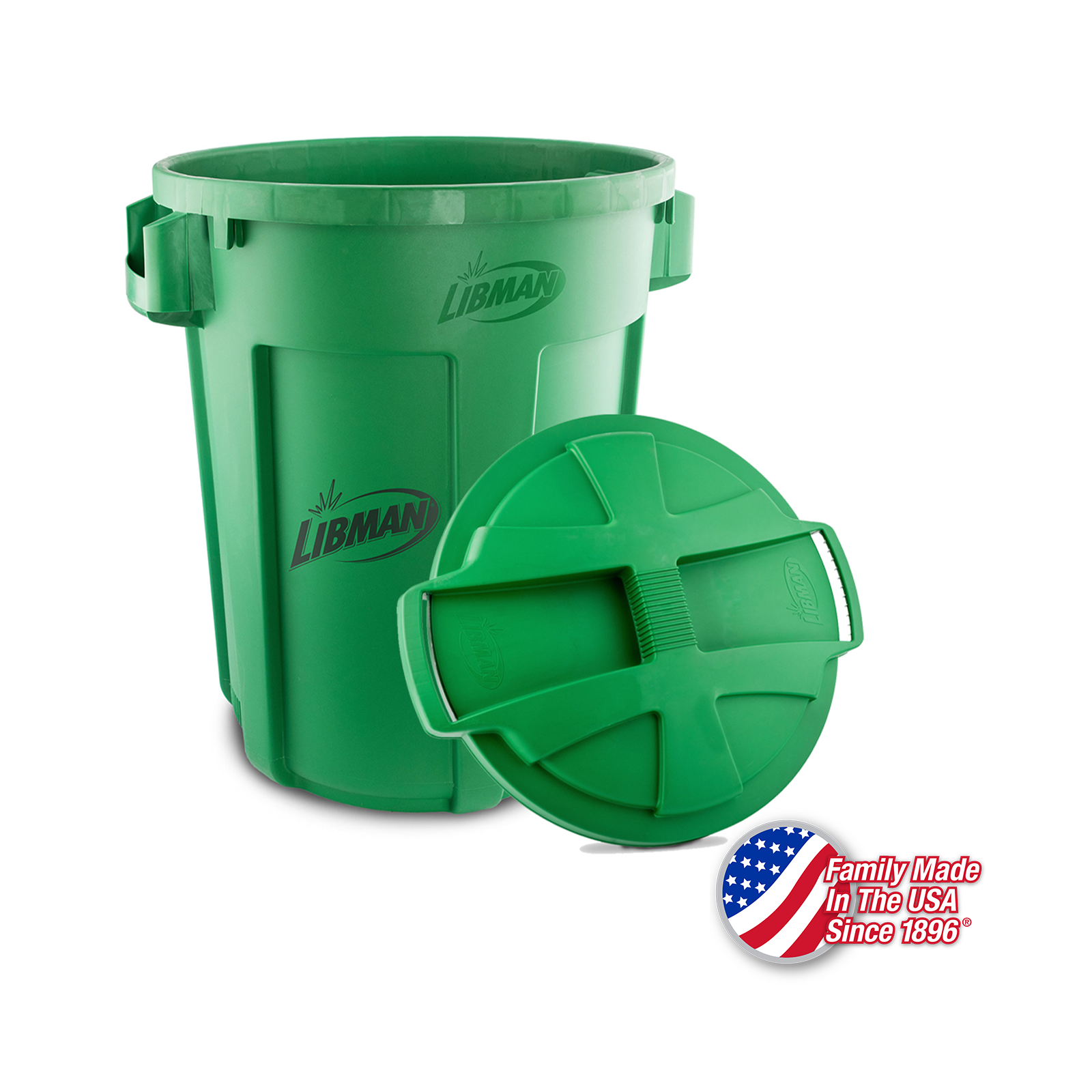 Libman 32 Gallon Green Can