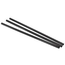 Straw Black Unwrapped Straws