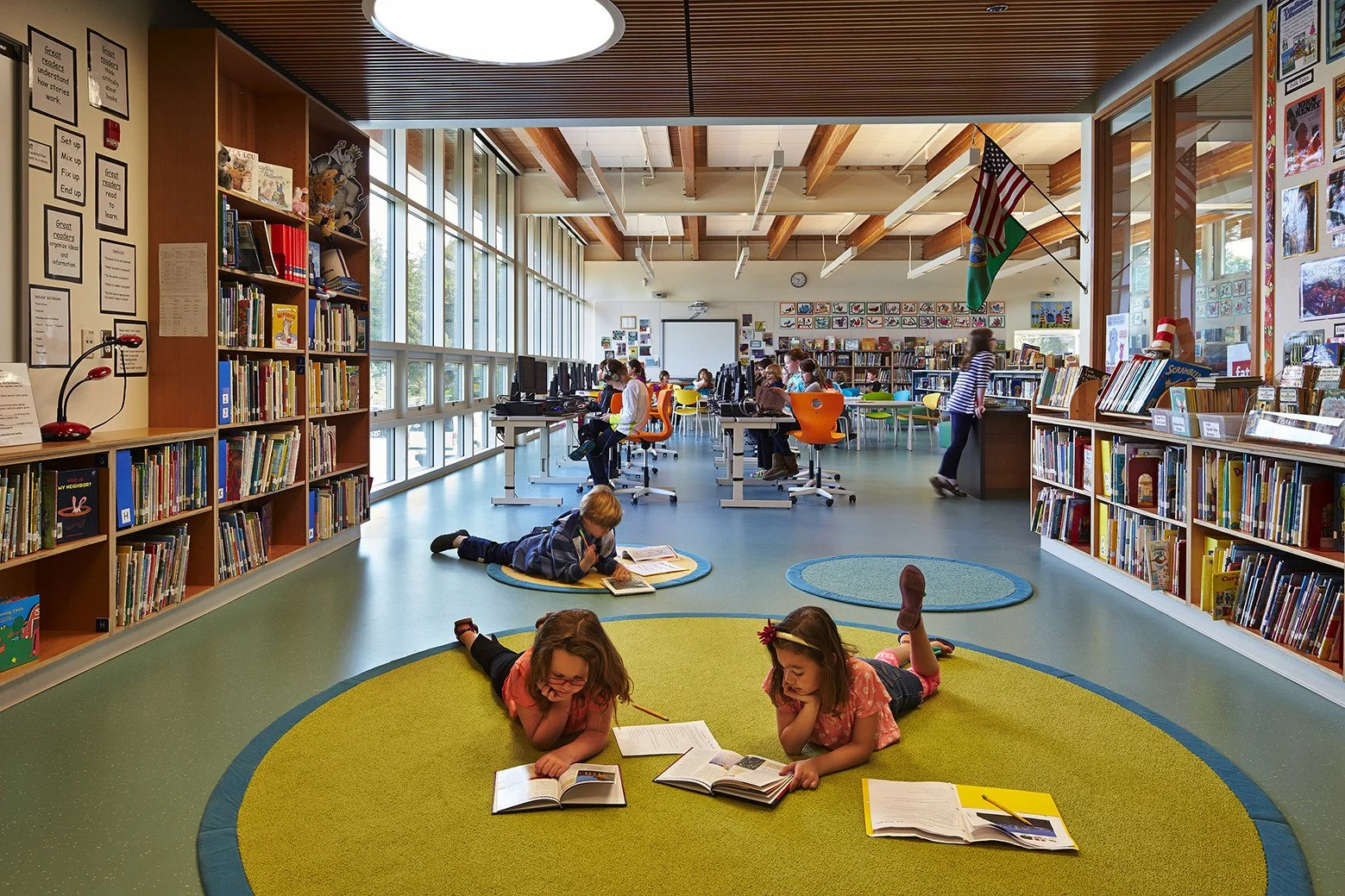 Illustration of Biophilic School Design