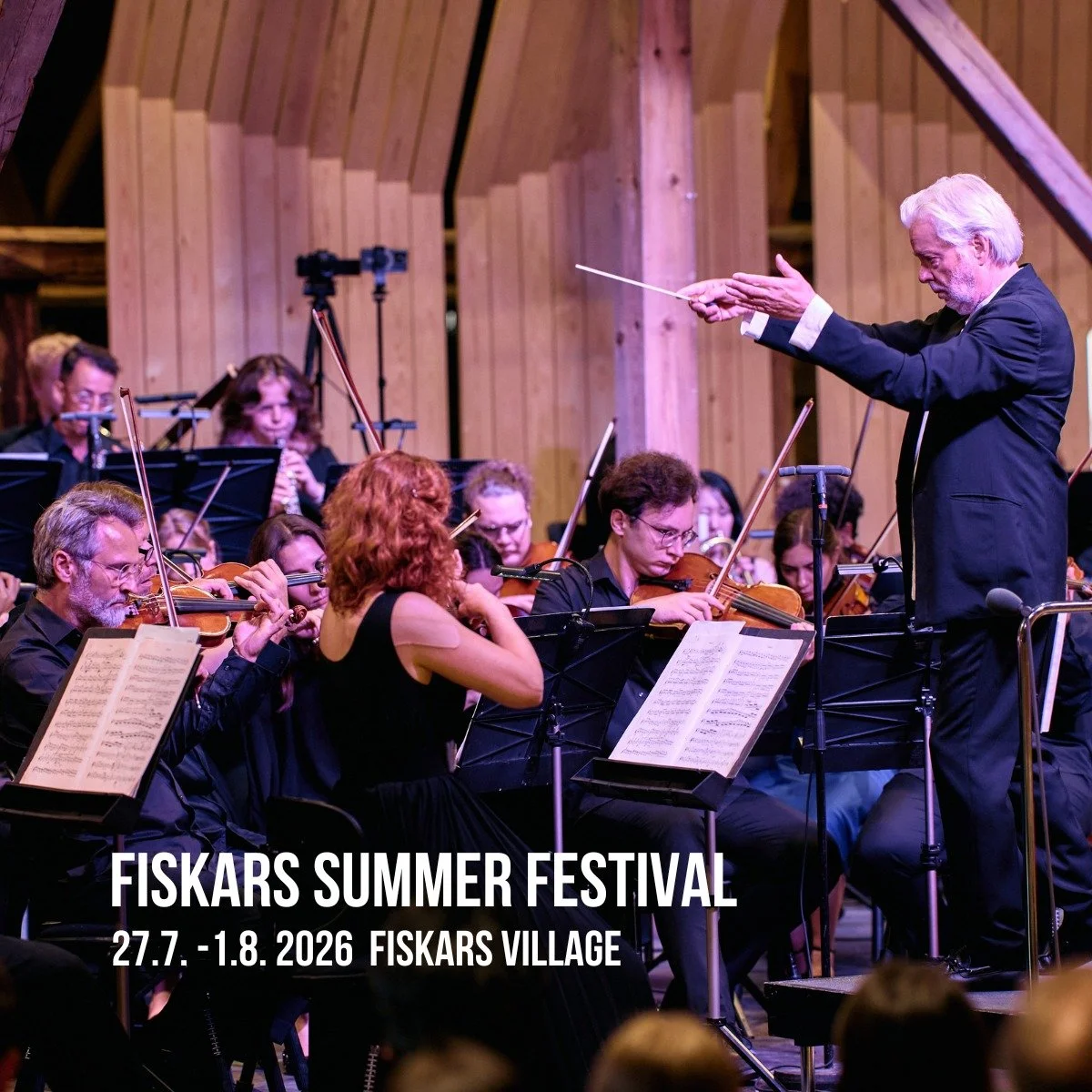 ✨A warm welcome to the 7th edition of the Fiskars Summer Festival!

Tickets for the final concert of the festival are now on sale.
Jukka-Pekka Saraste and distinguished guests lead the Fiskars Festival Orchestra in an exciting programme featuring Bee
